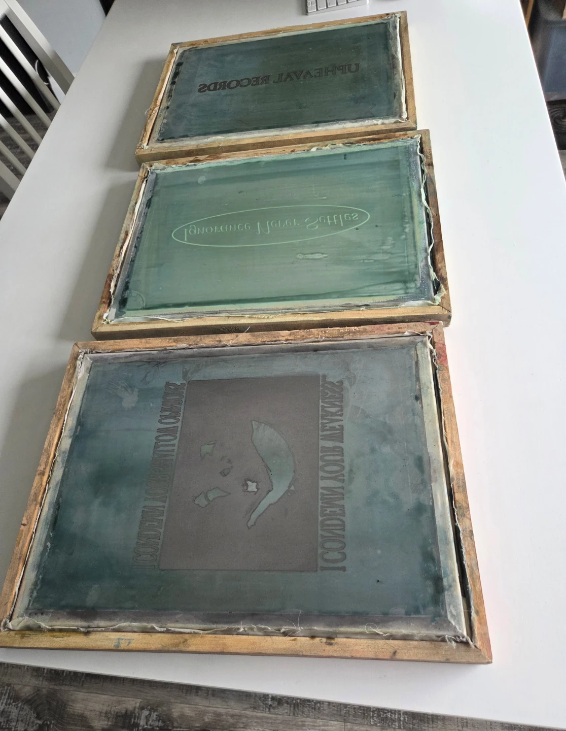 3 Wooden Screen Printing Frames - photo 4