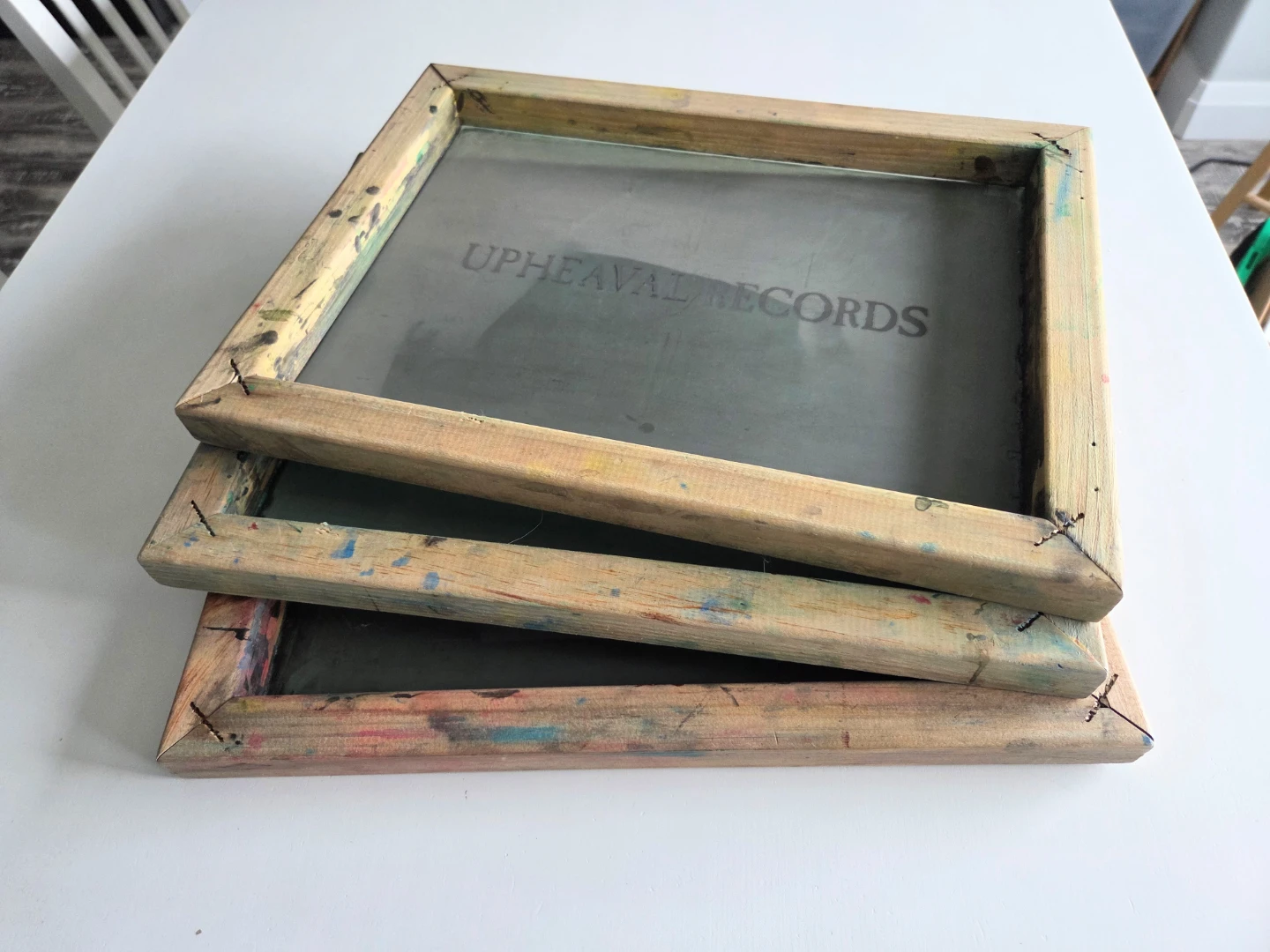 3 Wooden Screen Printing Frames