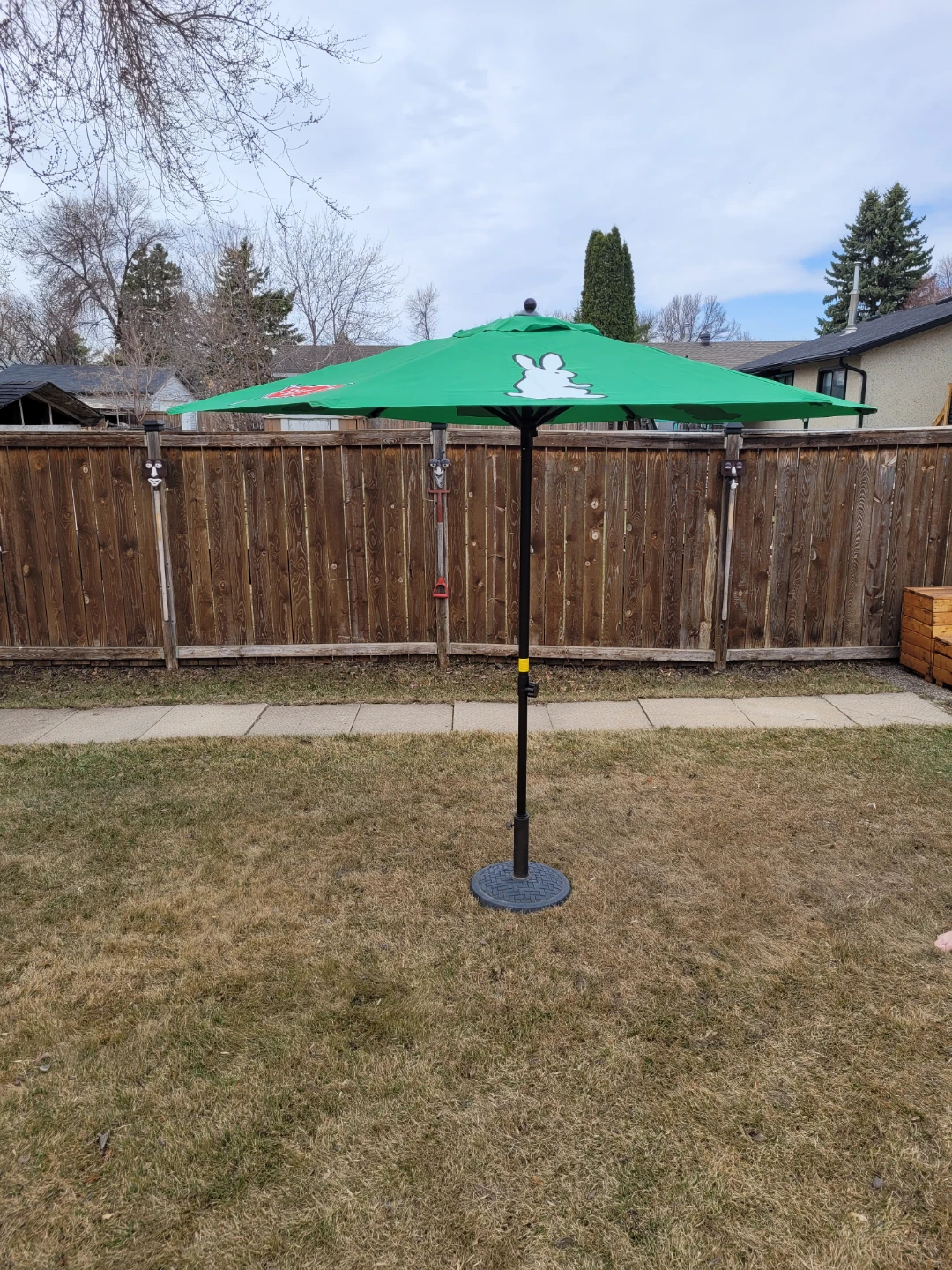 Pilsner Patio Umbrella with Bunny Graphic - photo 3