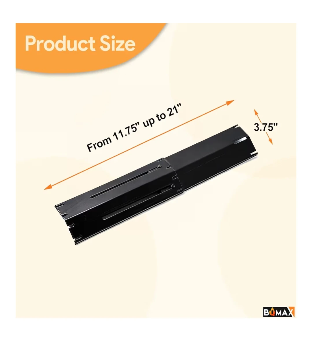 4x Black Grill Heat Tamer Plates for Brinkmann Charbroil - photo 3