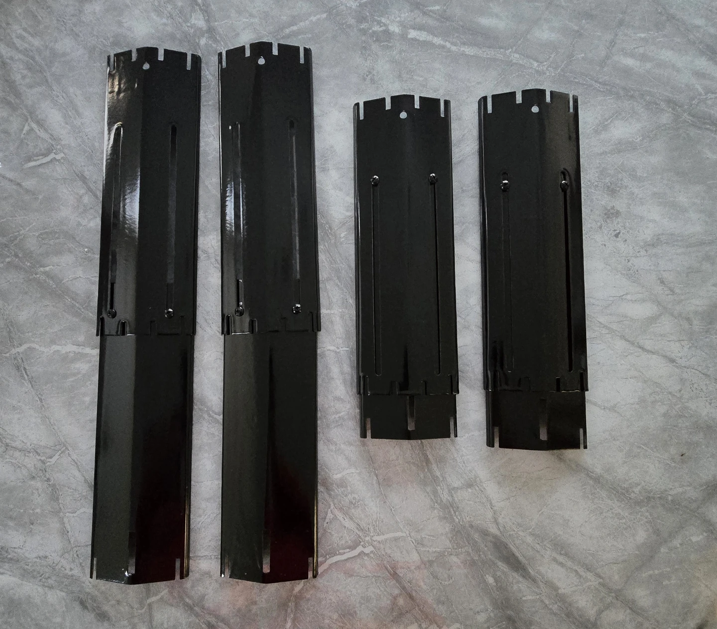 4x Black Grill Heat Tamer Plates for Brinkmann Charbroil - photo 4