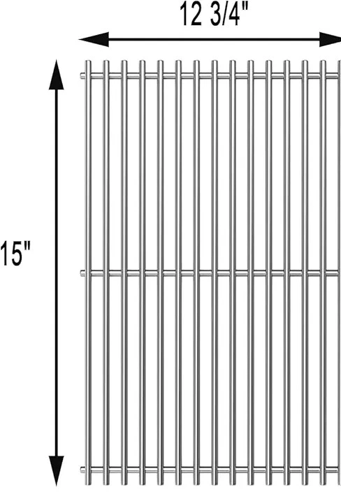 Grill Grates Replacement Stainless Steel 15" x 12 3/4" 3 pieces - photo 2