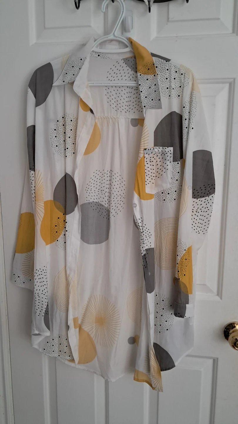 Long Women's Button-Up Shirt