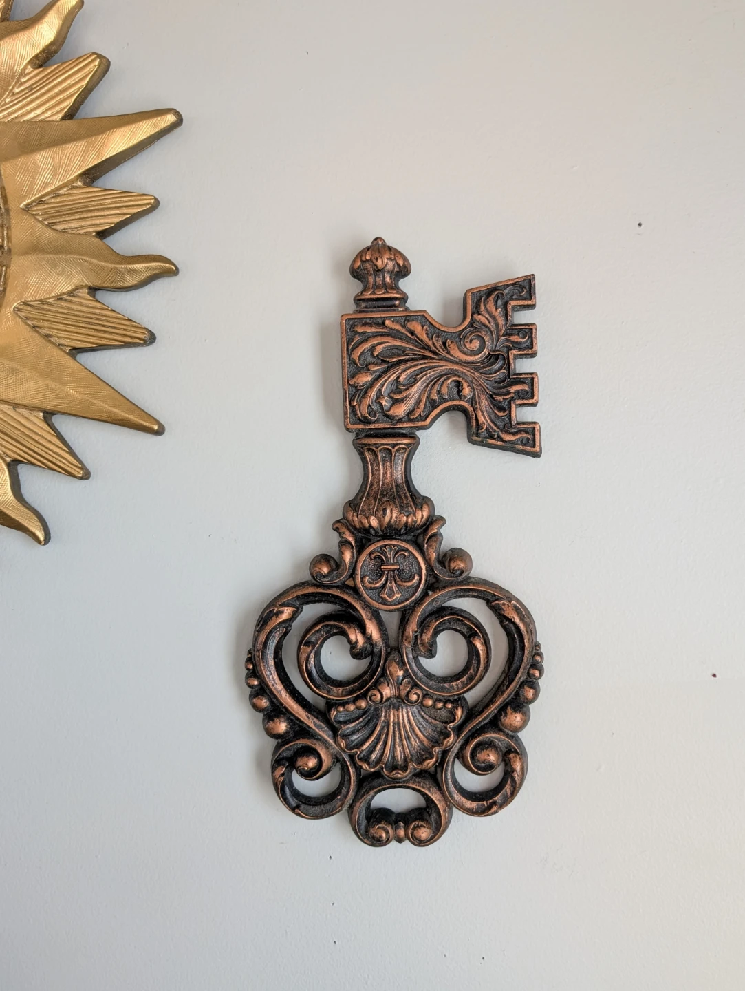 Vintage Midcentury Skeleton Key Wall Hanging Art