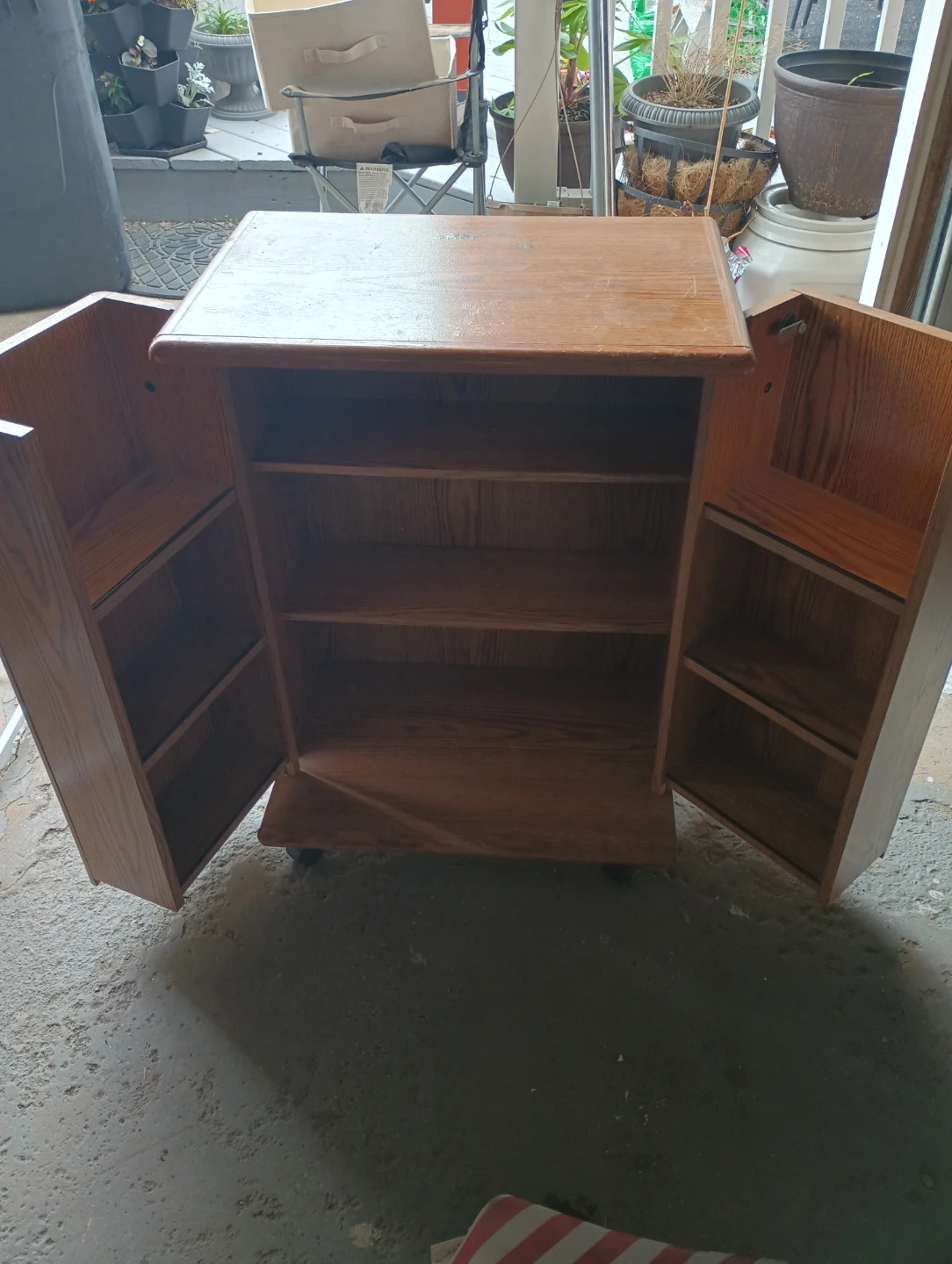 Wooden Cabinet with Doors - photo 4