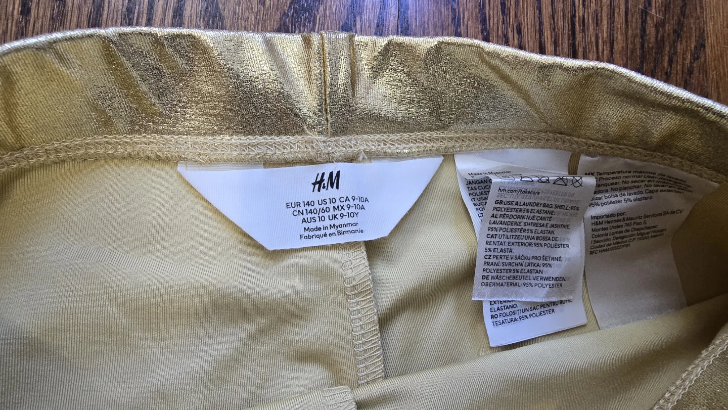 3 Girls' Leggings Bundle (H&M, George) 10years - photo 5