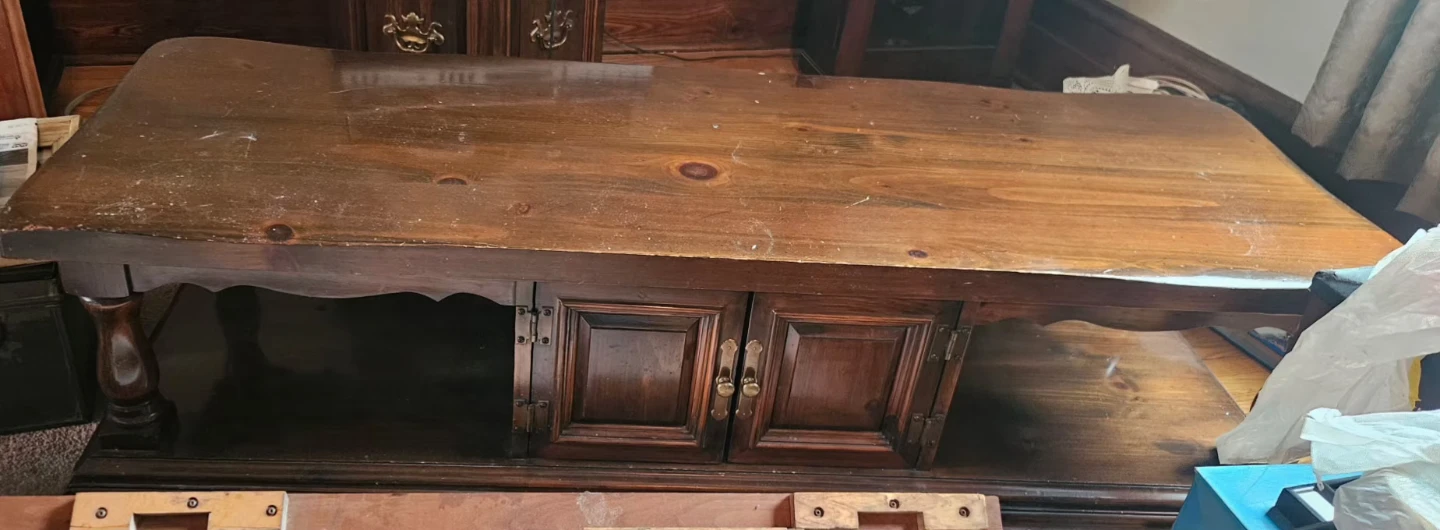 Wooden Coffee Table with Storage