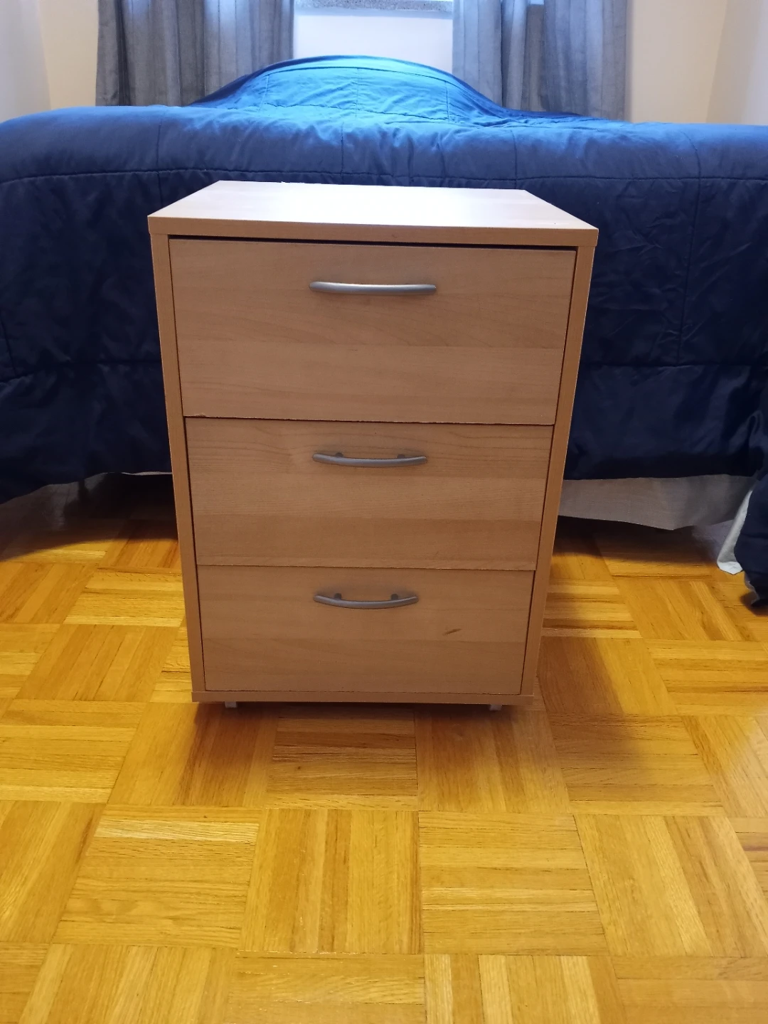 Light Wood 3-Drawer Cabinet