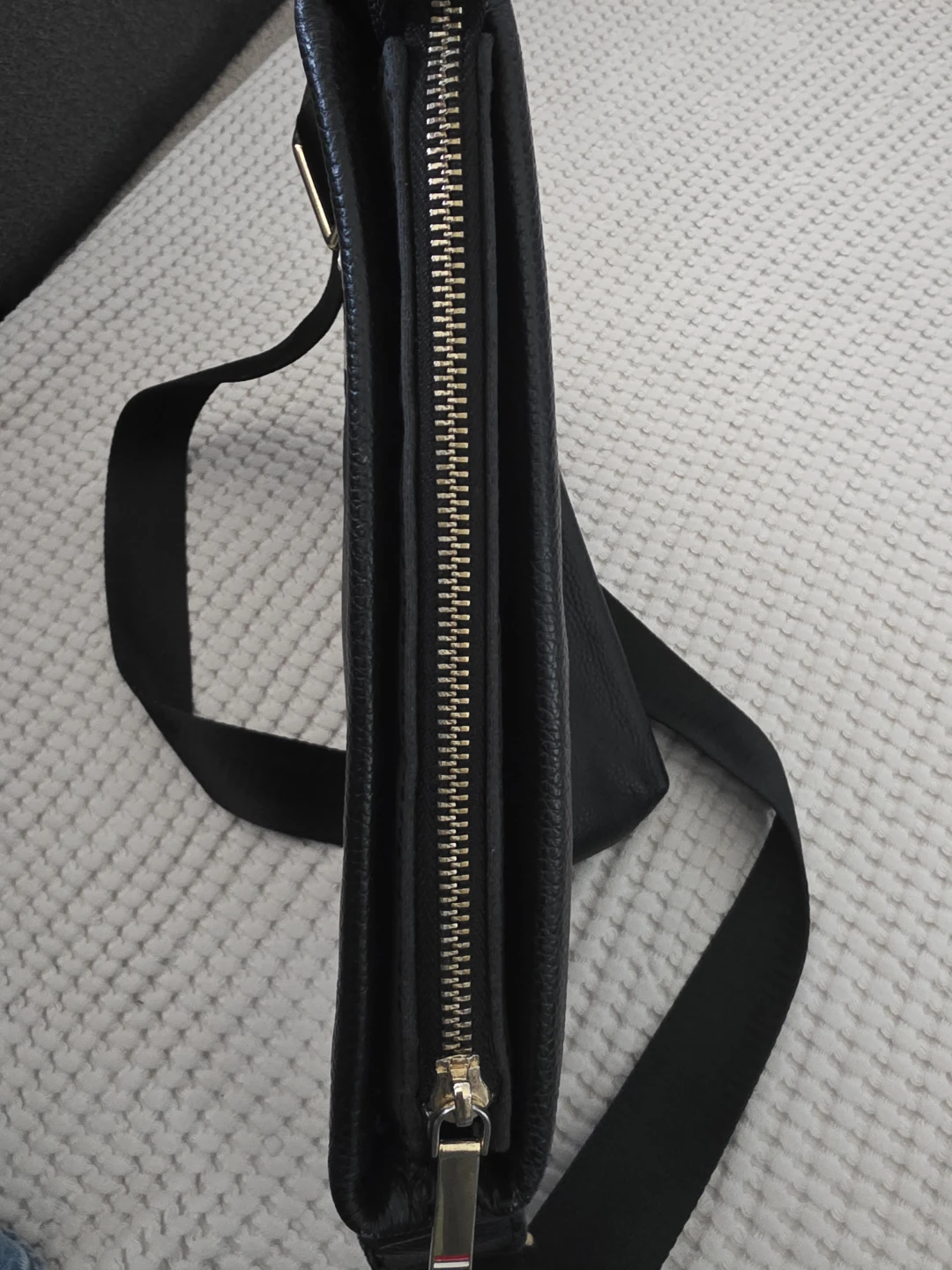 Thom Browne Black Leather Crossbody Bag - photo 5