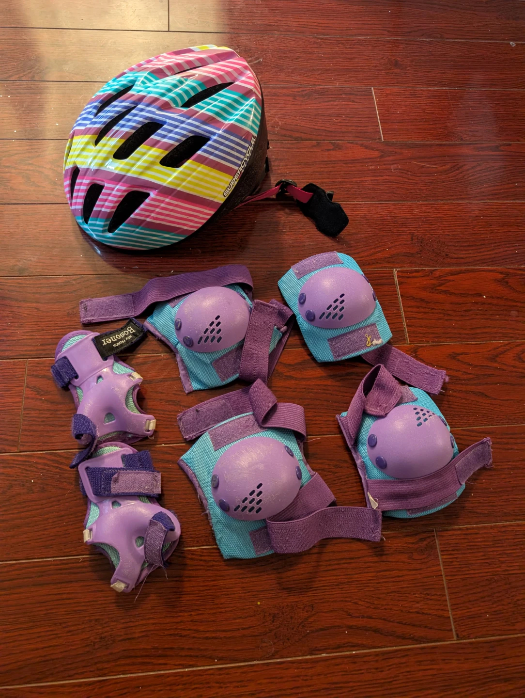 Supercycle Bike Helmet and Protective Gear Set