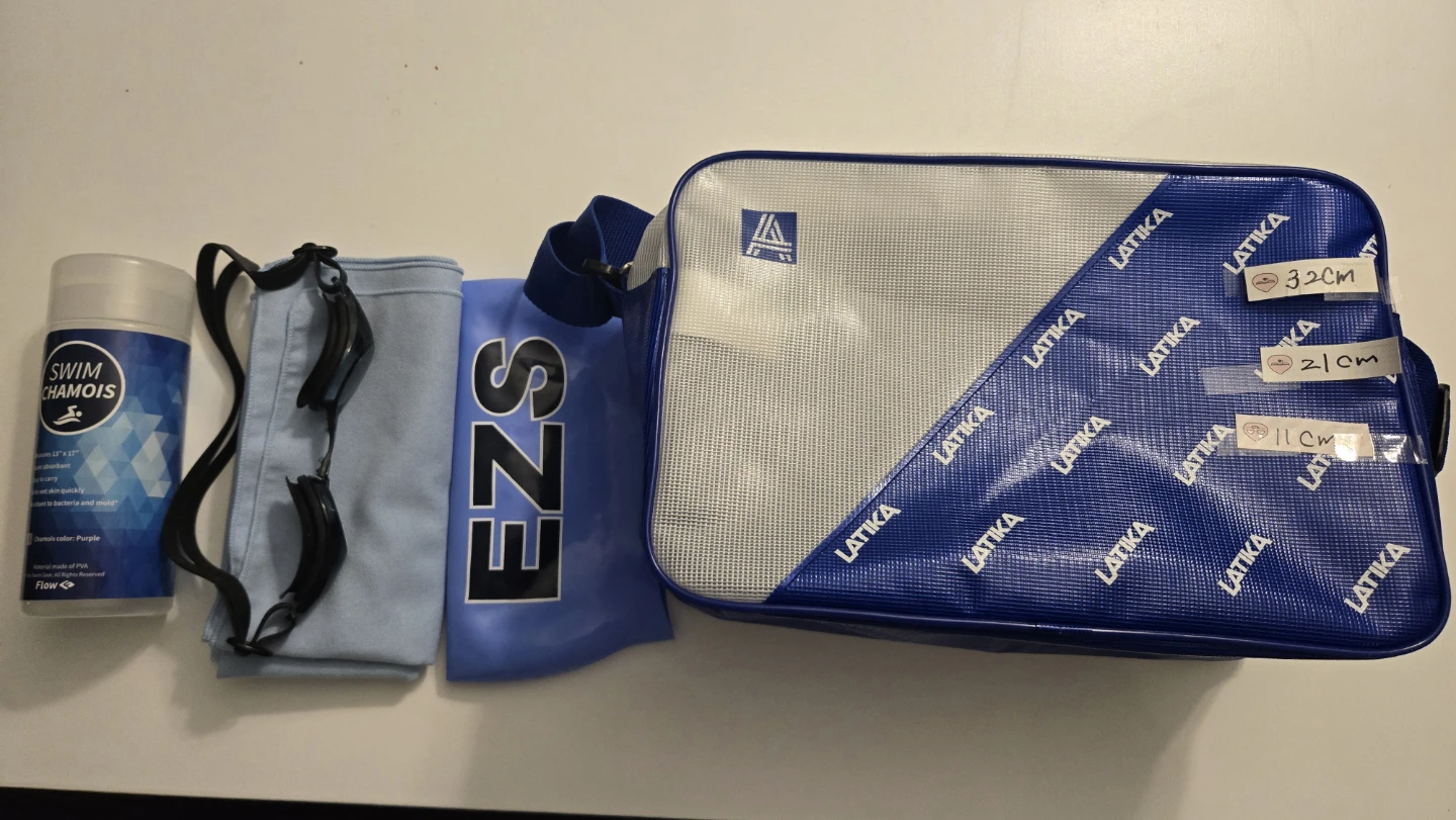 Swim Bag Kit with Goggles, Cap, Chamois, and Towel - photo 2
