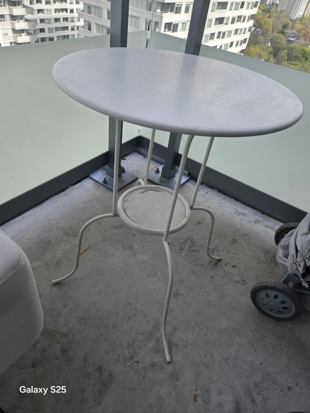 White Bistro Table - photo 2