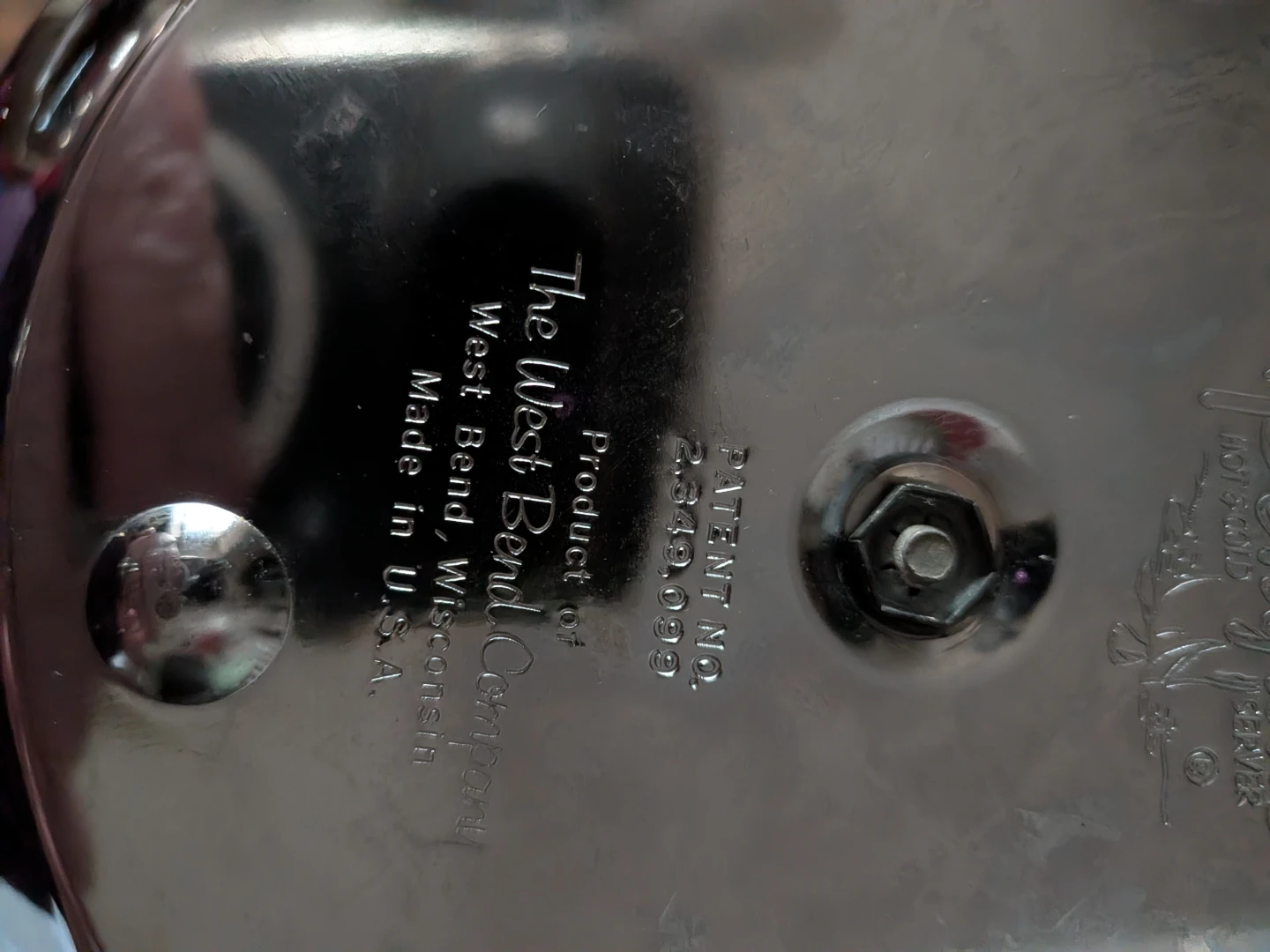 West Bend Chrome Penguin Hot/Cold Server - photo 5
