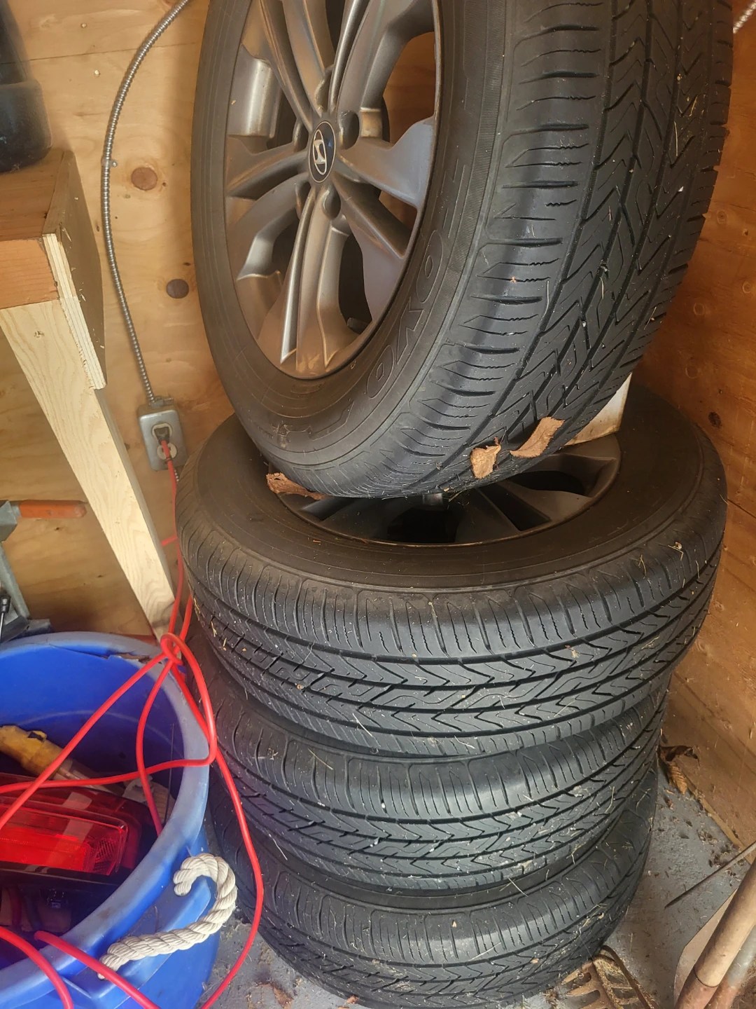 Set of 4 toyo tires and rims