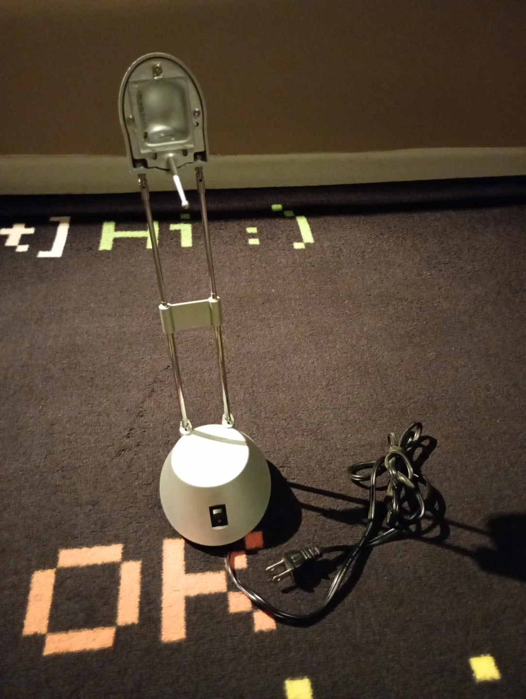 Silver Adjustable Desk Lamp with UV Filter - photo 2