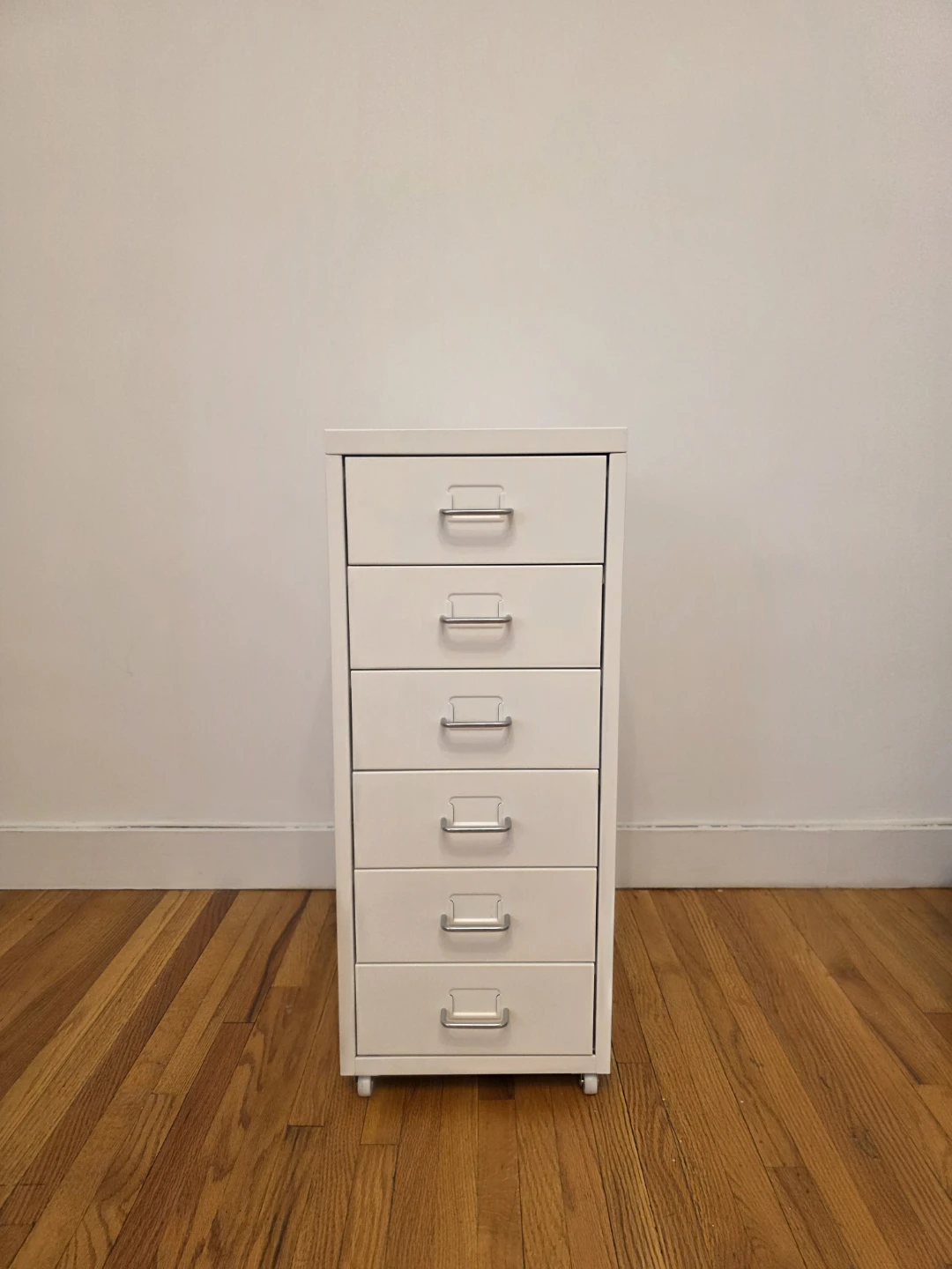 White 6-Drawer Rolling Storage Cabinet