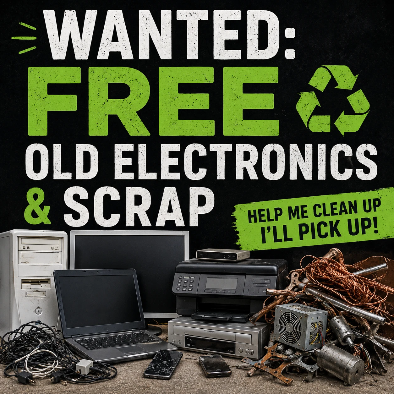 Free Old Electronics & Scrap Pickup