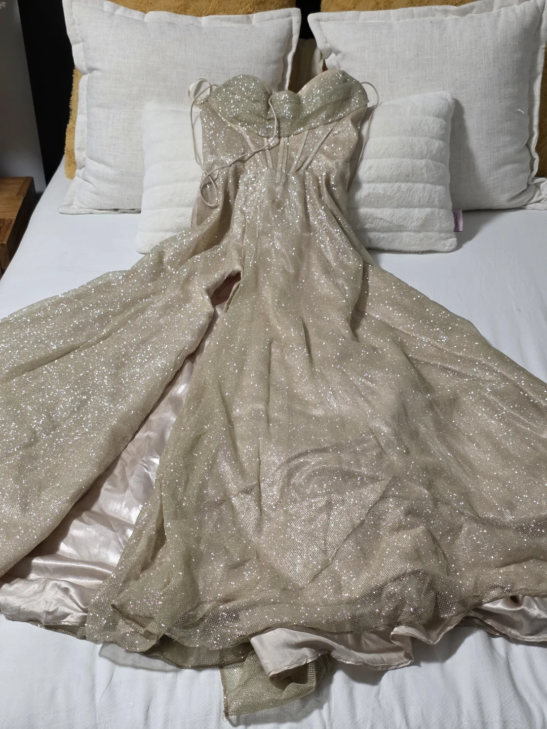 Sparkly Strapless Gown