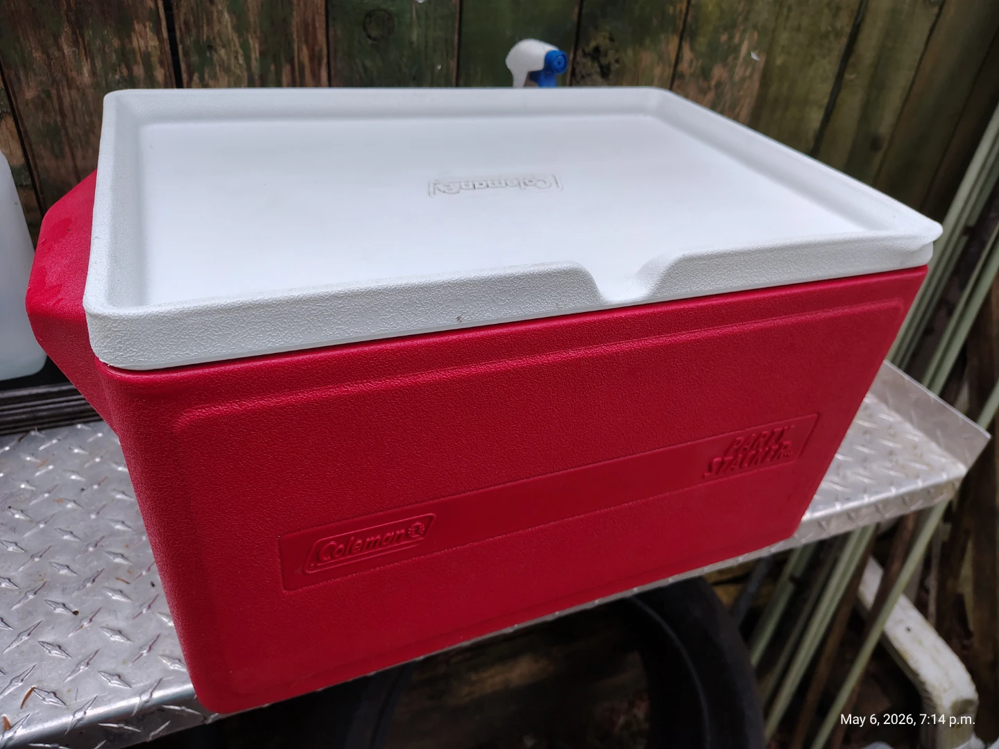 Coleman Party Stacker Red Cooler