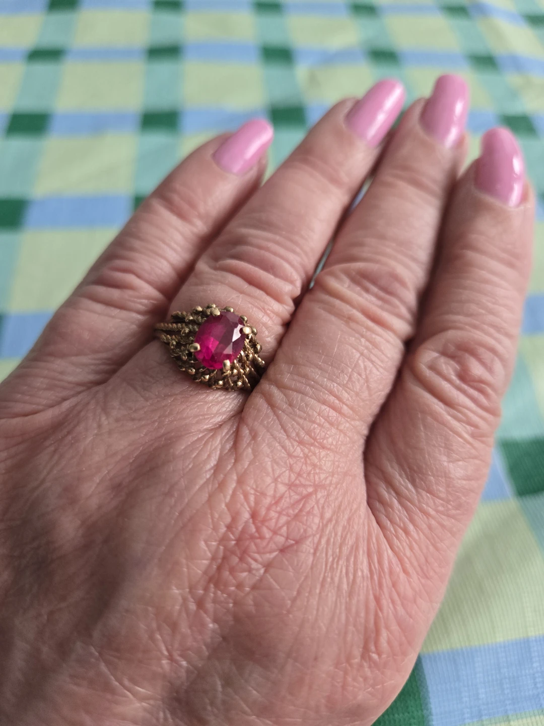 Estate Sale Ring Featuring a Large Gem