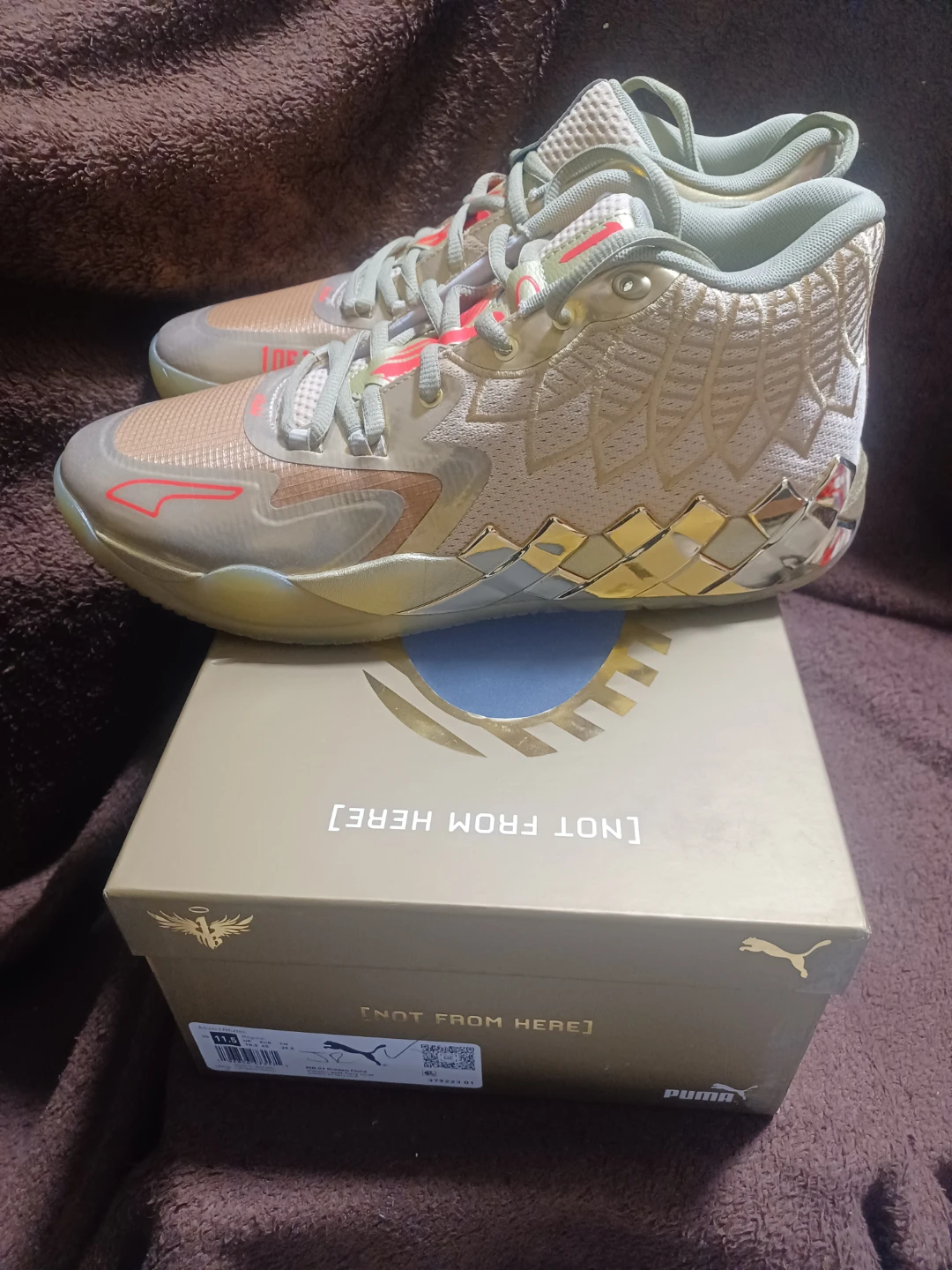 Puma mb.01 golden child size 11.5