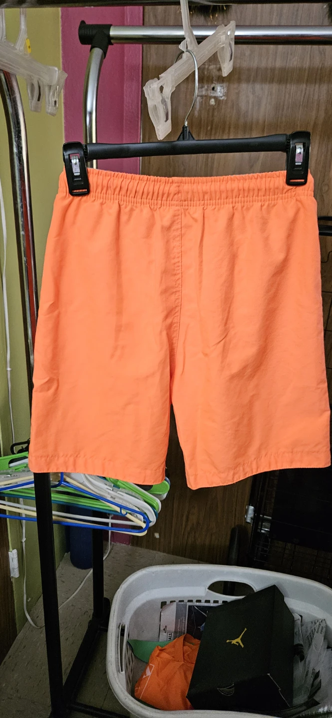 Orange Swim Trunks with Built-in Liner - photo 2