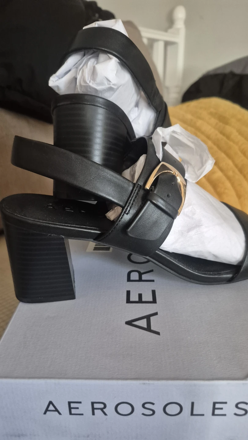 Aerosoles Women's Black Heeled Sandals Size 9
