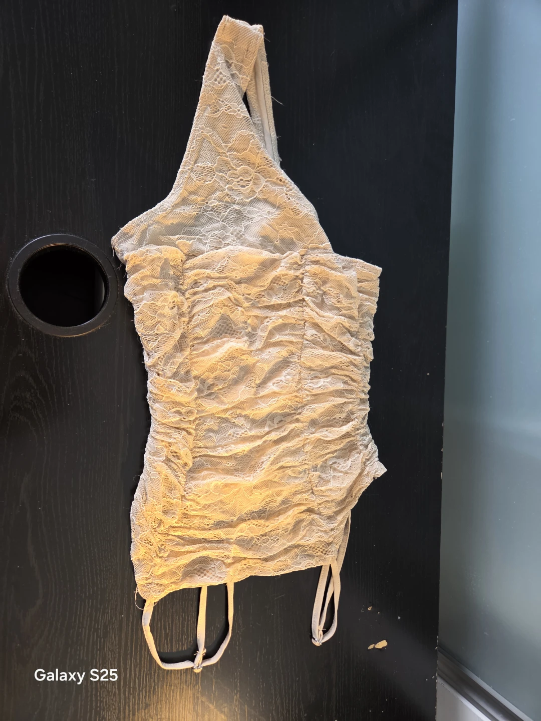 Ruched Lace Tank Top