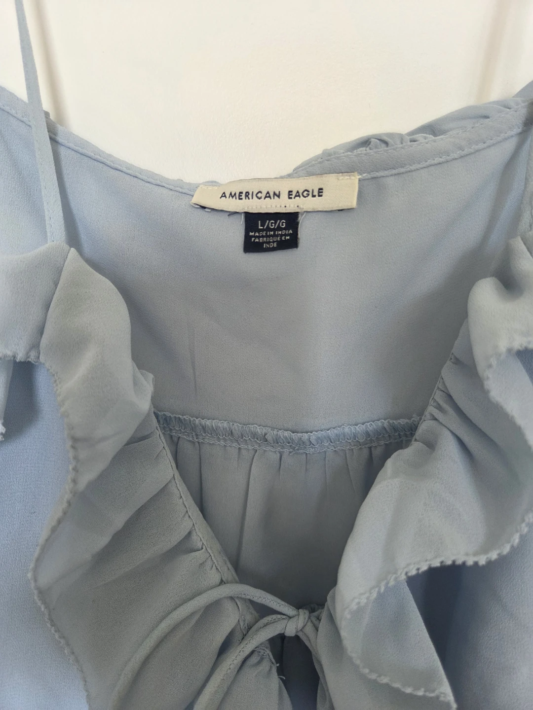 American Eagle Blue Ruffle Camisole Top - photo 2