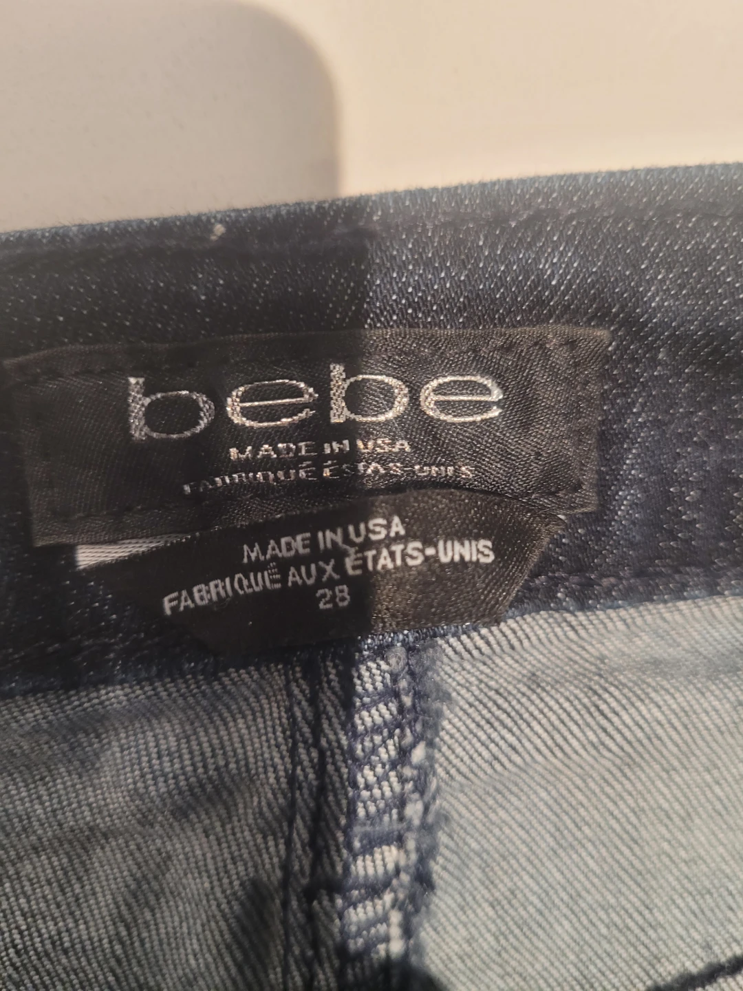 Size 28 (M) bebe Denim Mini Skirt - photo 4