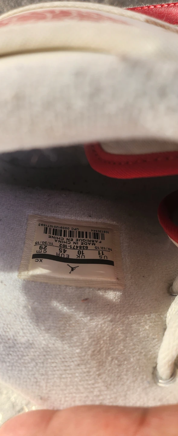 Air Jordan 1 Mid Canvas White Red
