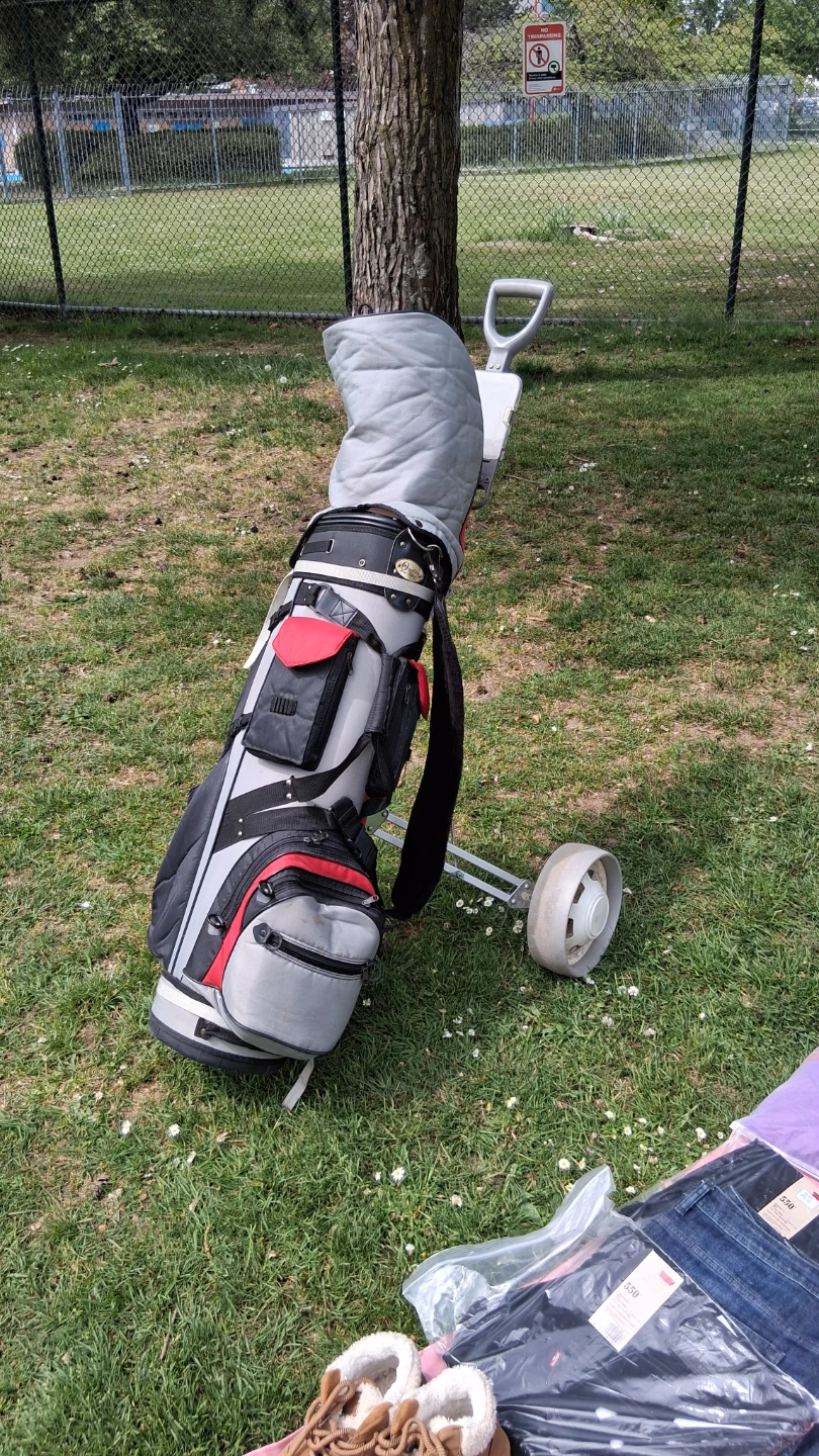 Callaway Steelhead III Golf Club Set with Bag and Push Cart