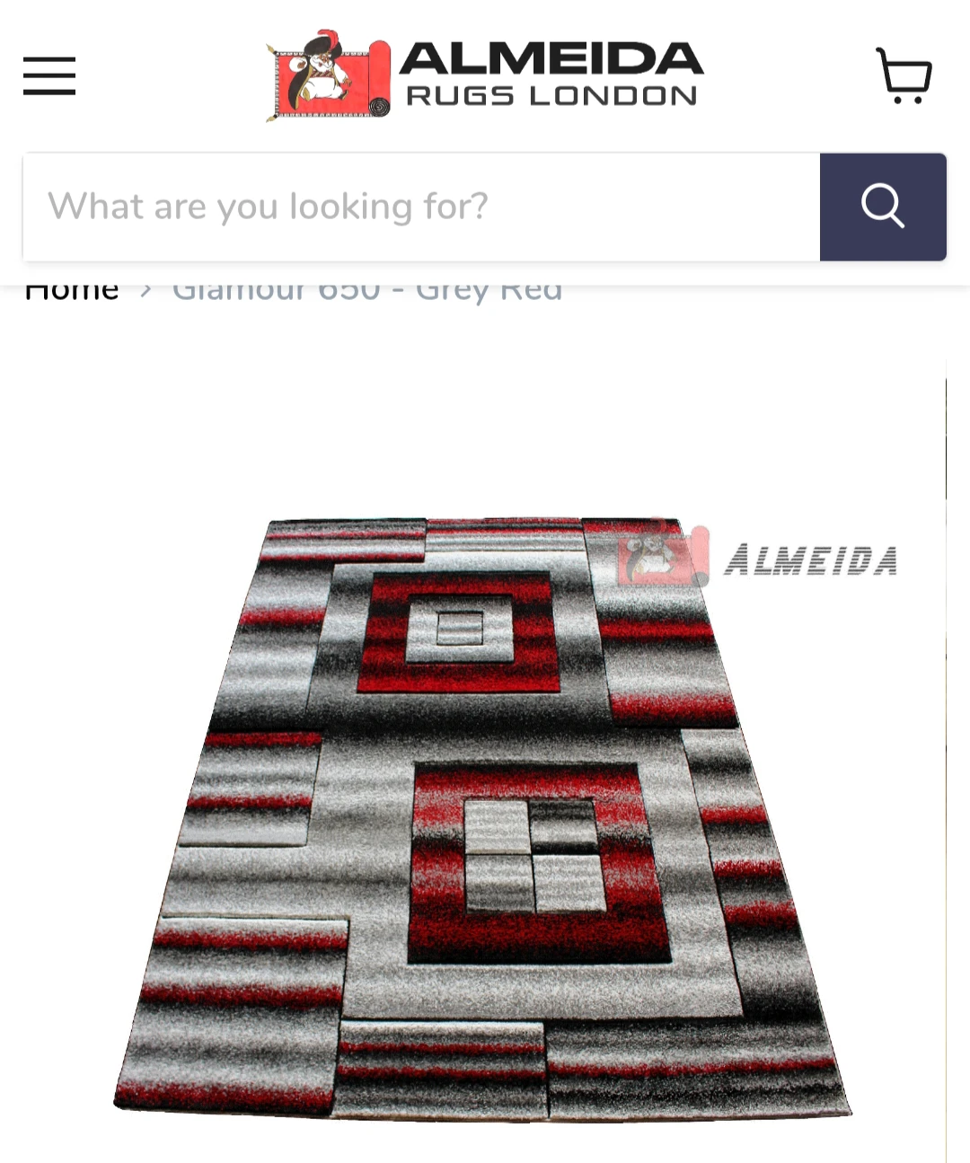 Red and Grey Area Rug - photo 4