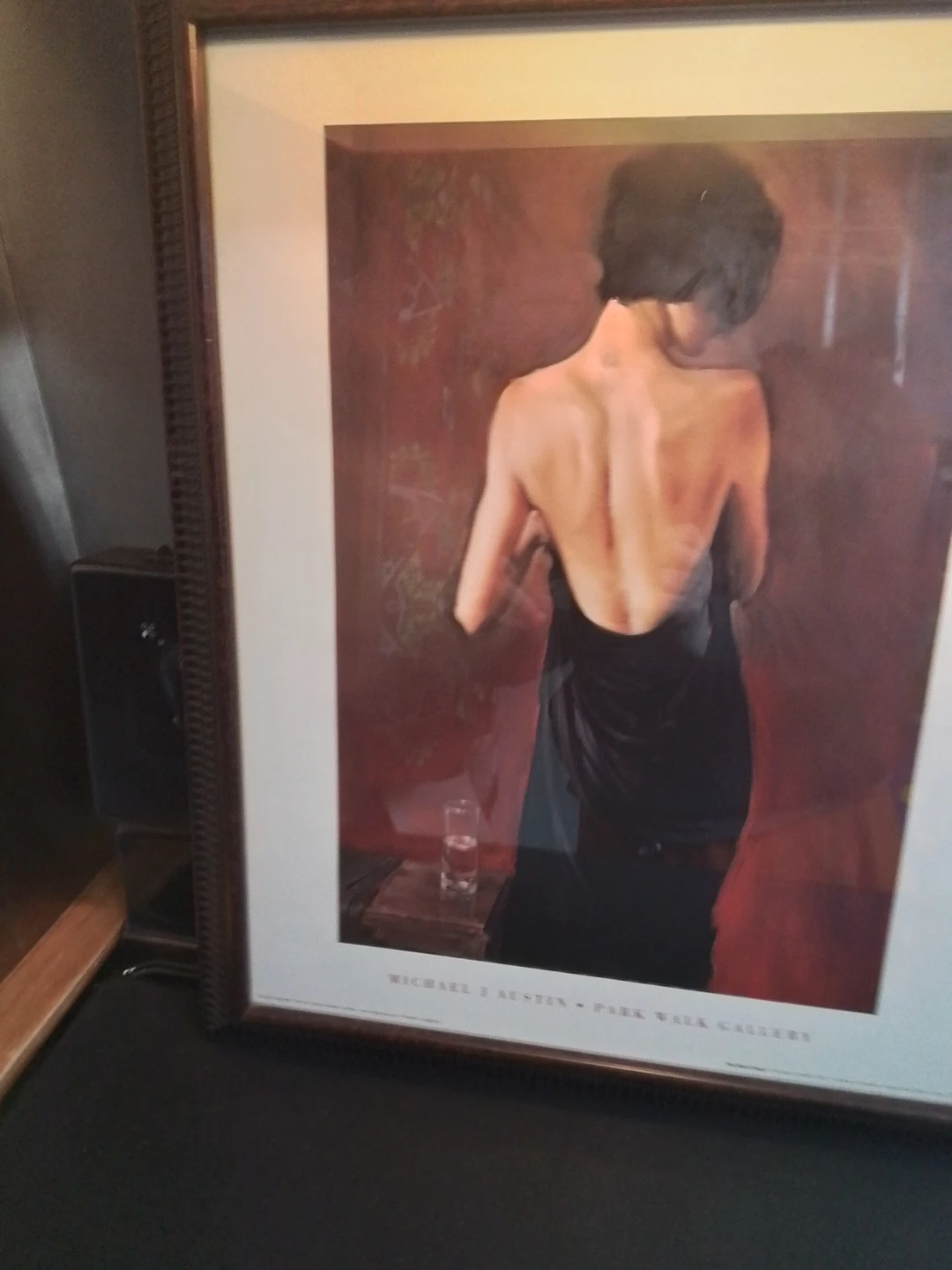 Michael J Austin 'The Black Drape' Print