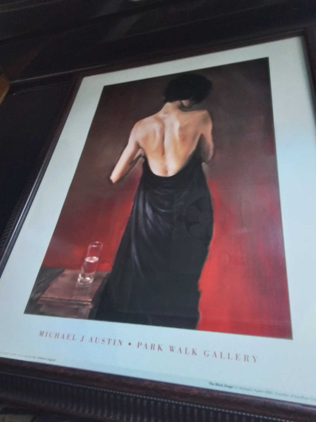 Michael J Austin 'The Black Drape' Print - photo 3