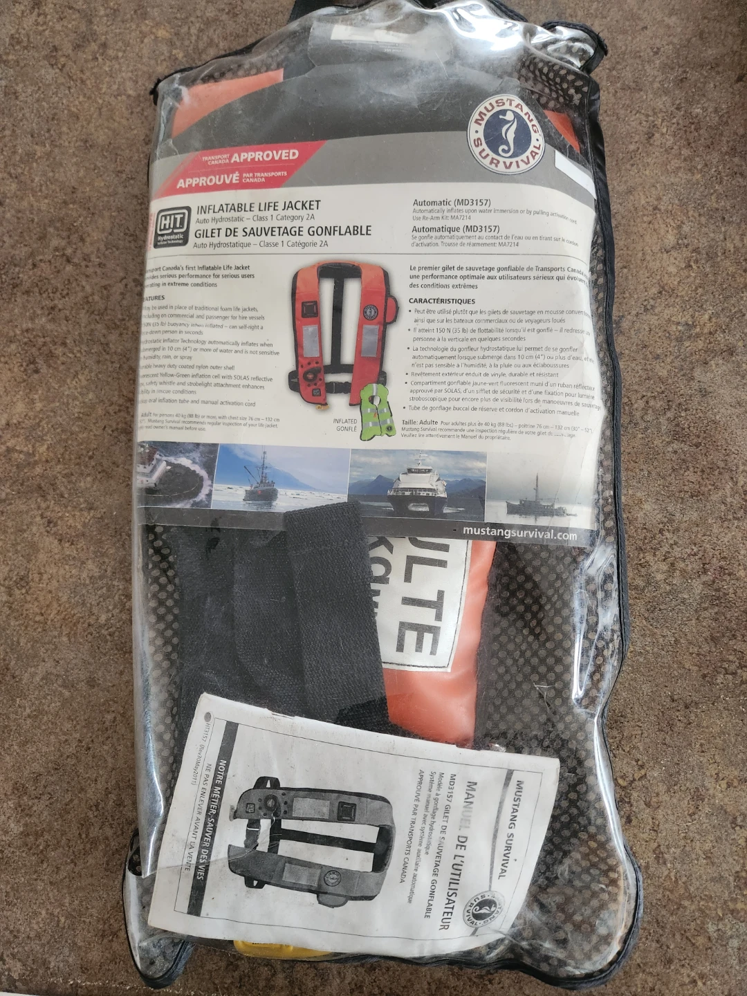 Mustang Survival Automatic Inflatable Life Jacket MD3157