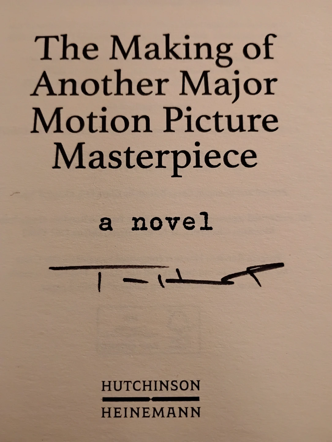 TOM HANKS SIGNED UK 1ST EDITION HARDCOVER BOOK