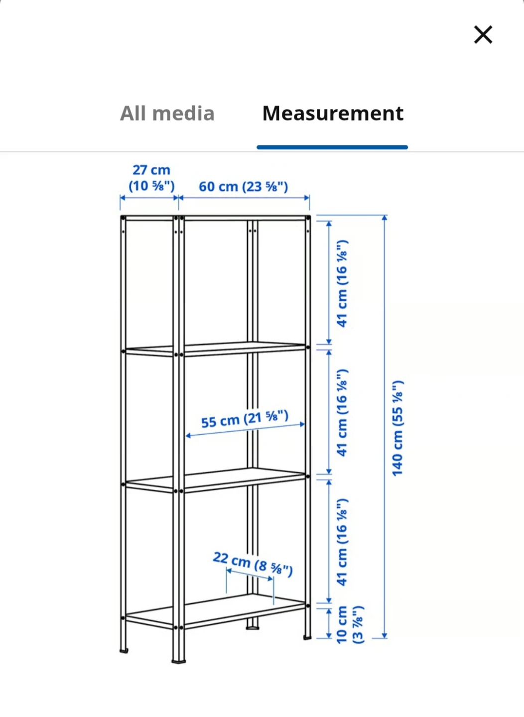 NEW IKEA Shelving Unit - photo 3