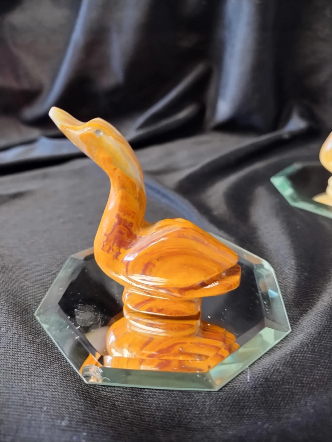 Decorative Onyx Marble Duck Figurines (Set of 2) - photo 4