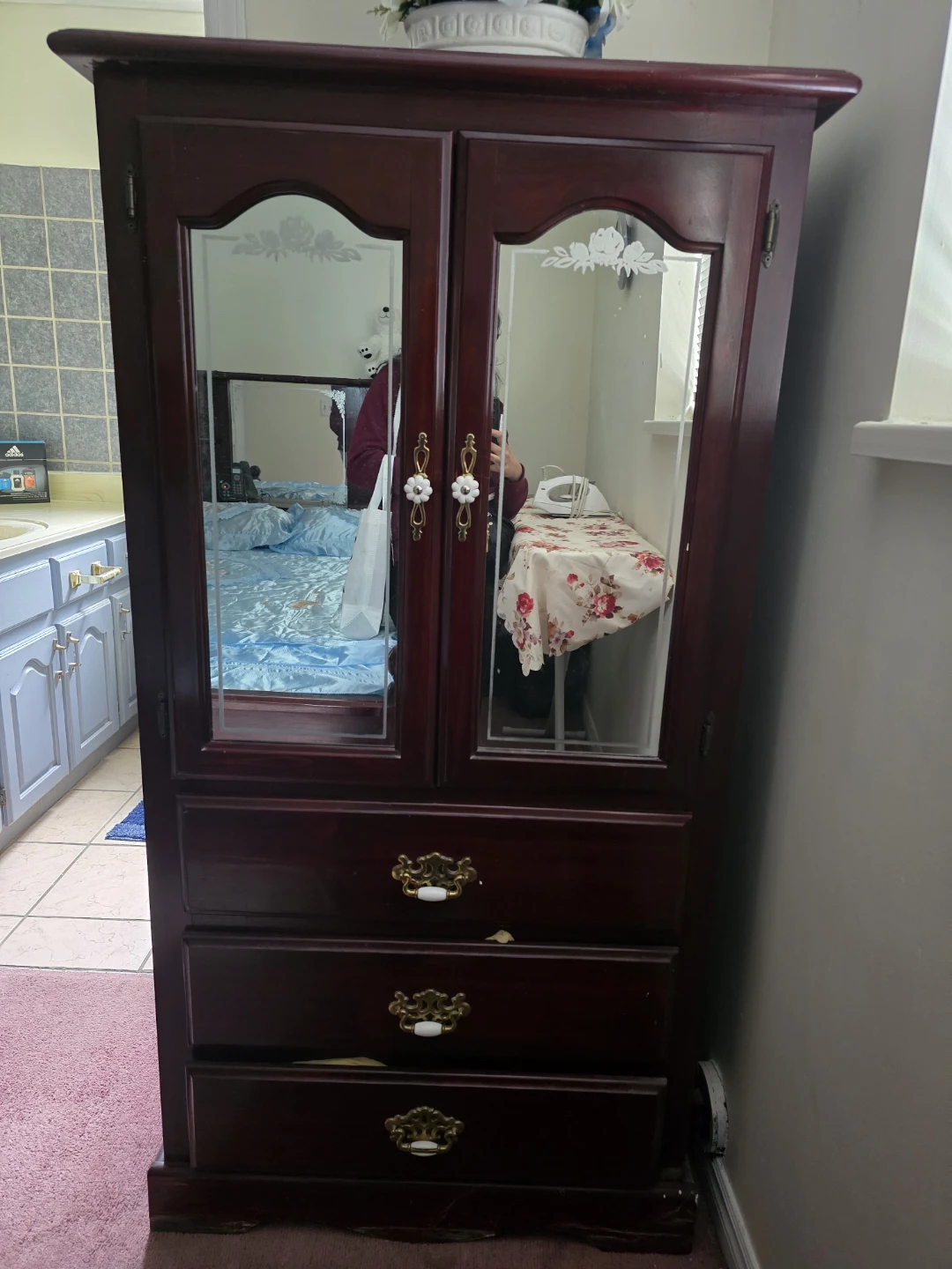 Dark Wood Bedroom Set - photo 3
