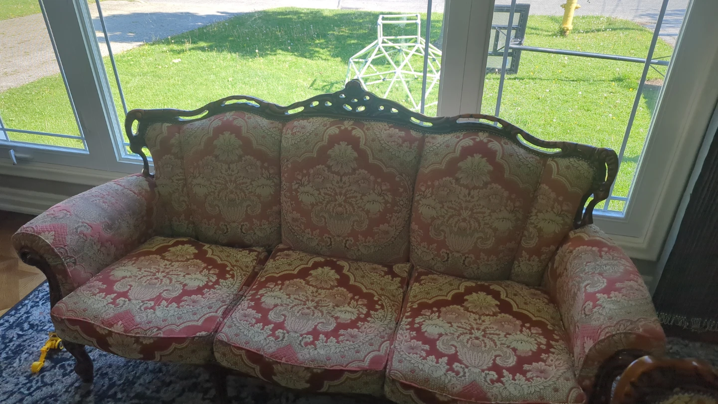 Antique Style Sofa and 2 Armchairs Set - photo 4