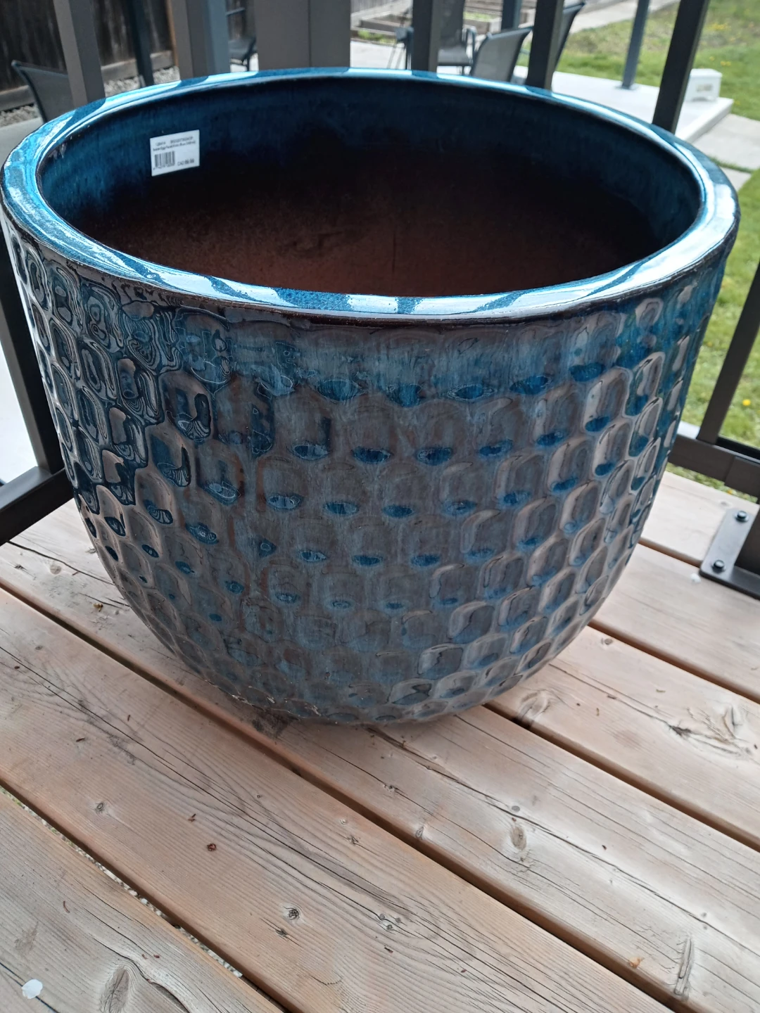 Noble Egg Facet Pot - Blue - photo 2