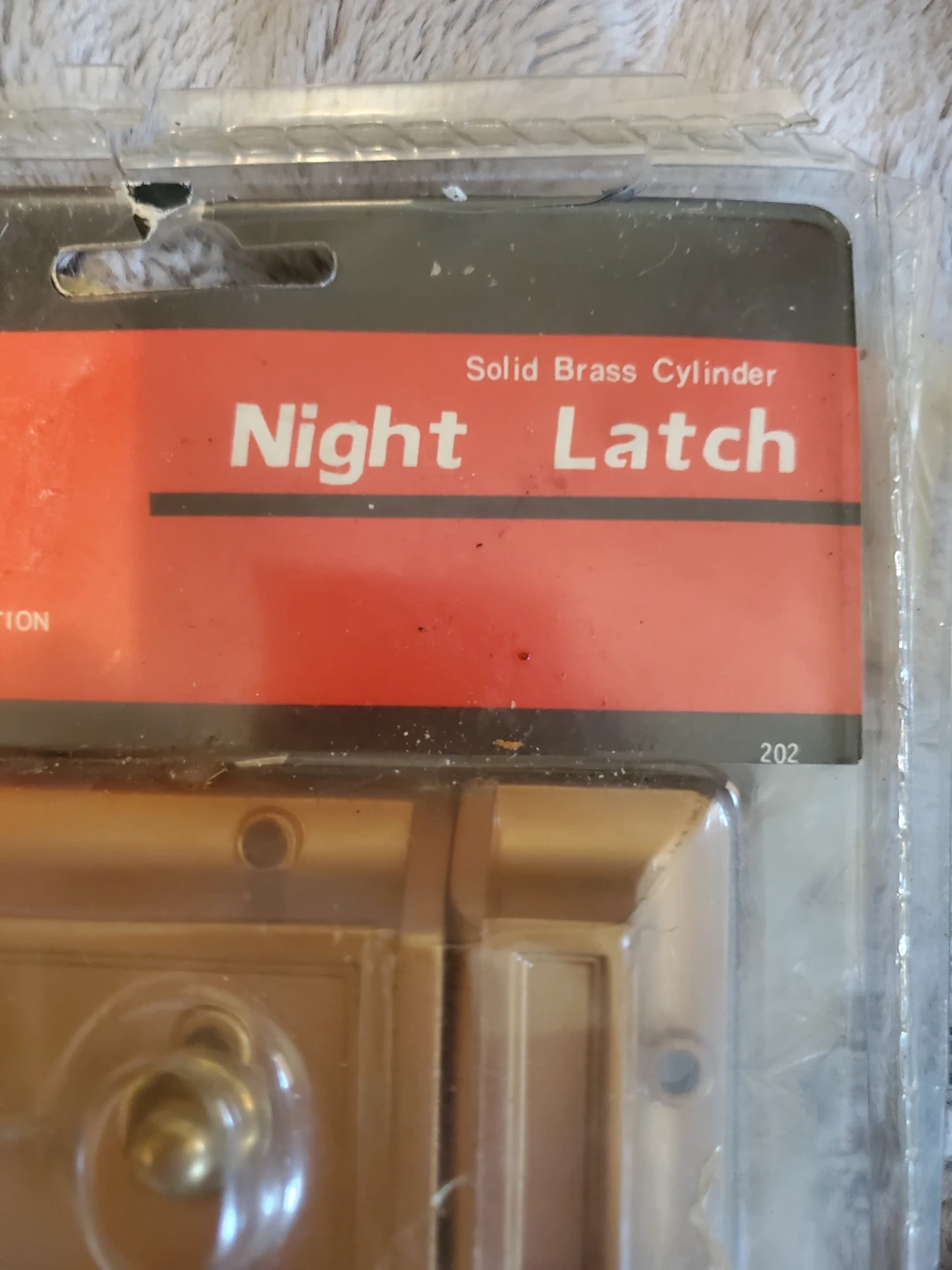 New with old  Package Guard Security Solid Brass  Night Latch - photo 5