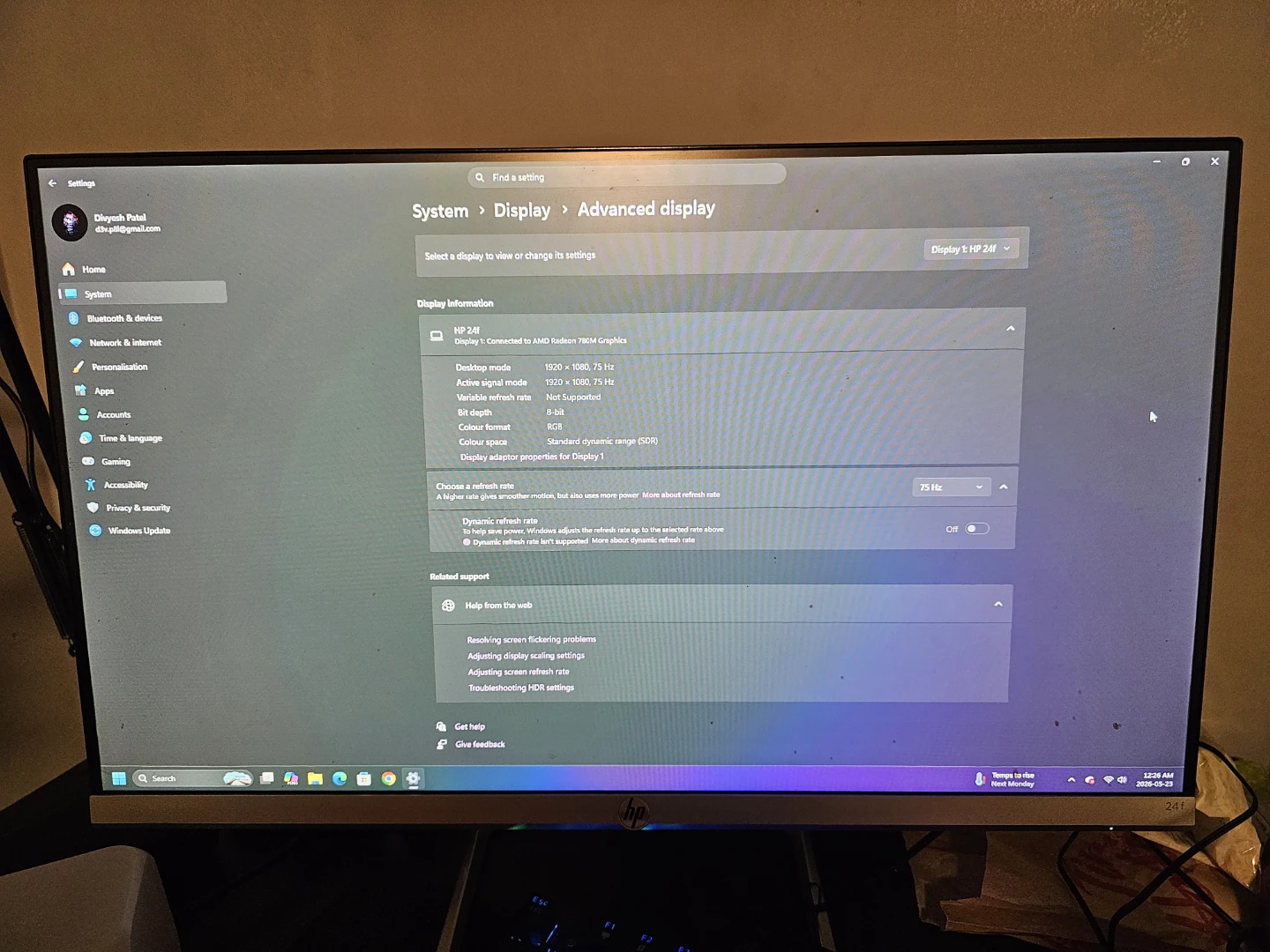 HP 24f 1080p Monitor