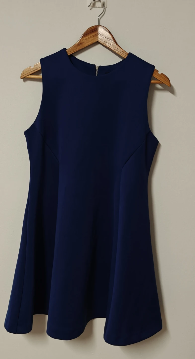 Women's Navy Sleeveless Dress