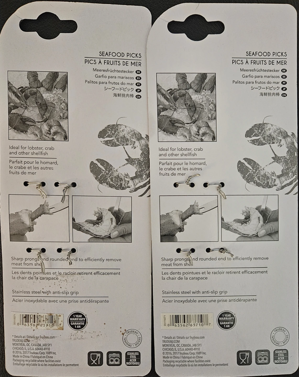 Brand New 5 pairs Trudeau Seafood Picks - photo 2