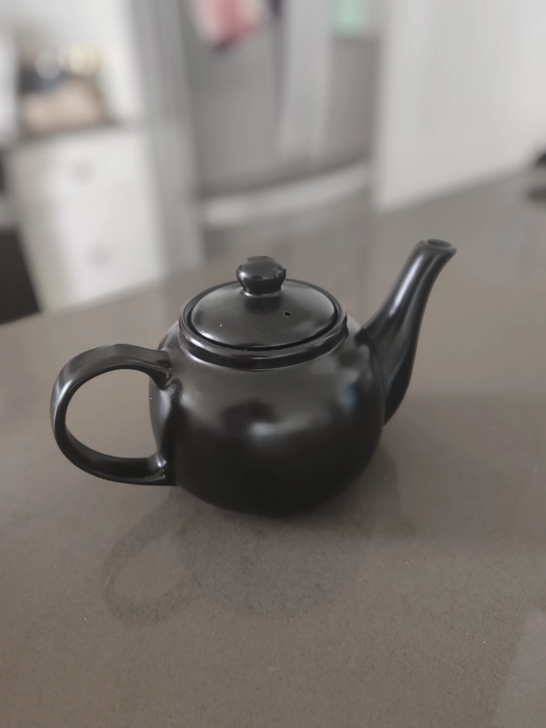 Black Ceramic Teapot