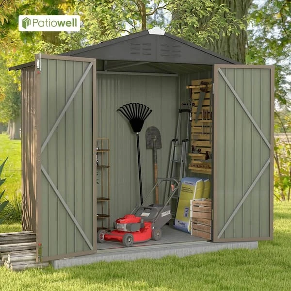 NEW COVER-IT Steel Storage Shed 6x4 ft