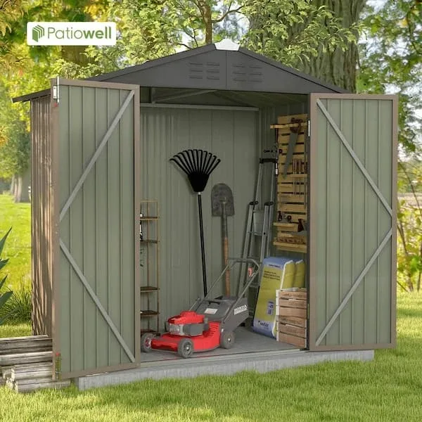 NEW COVER-IT Steel Storage Shed 6x4 ft