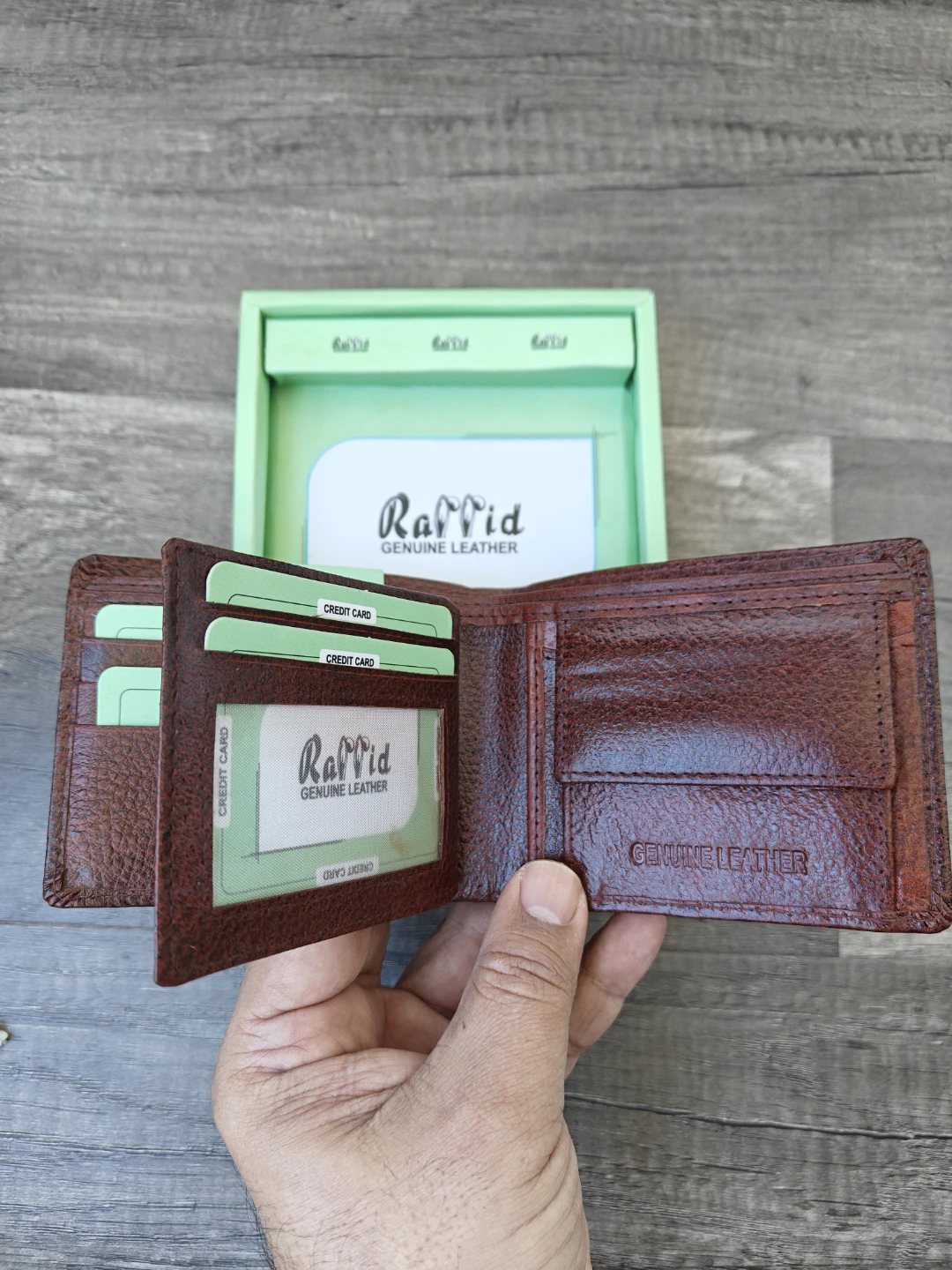 Raffid Genuine Leather Bifold Wallet - photo 2